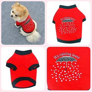 Dog Four Piece T-Shirt Puppy Clothing Shirt for Pet Summer Pet Clothes Dog Boy Sweatshirt Puppy Tee Shirts Doggy Costume Dog Winter Warm Coat