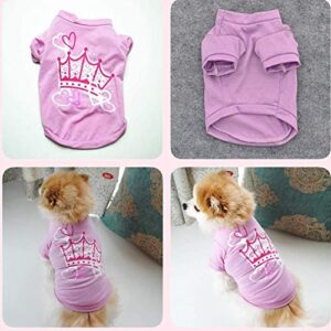 Dog Four Piece T-Shirt Puppy Clothing Shirt for Pet Summer Pet Clothes Dog Boy Sweatshirt Puppy Tee Shirts Doggy Costume Dog Winter Warm Coat