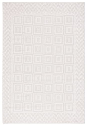 Safavieh Trends Collection Area Rug - 8' x 10', Beige & Ivory, Modern Textured Design, Non-Shedding & Easy Care, Ideal for High Traffic Areas in Living Room, Bedroom (TRD106B)