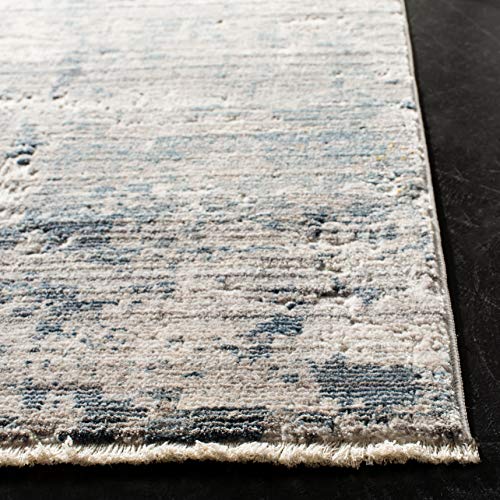 Safavieh Winston Collection Accent Rug - 2'4" x 3'11", Grey & Blue, Modern Abstract Design, Non-Shedding & Easy Care, Ideal for High Traffic Areas in Entryway, Living Room, Bedroom (WNTB355F)