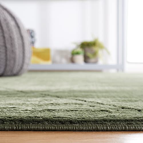SAFAVIEH Revive Collection Accent Rug - 4' x 6', Green, Trellis Design, Non-Shedding & Easy Care, Ideal for High Traffic Areas in Entryway, Living Room, Bedroom (REV104Y)