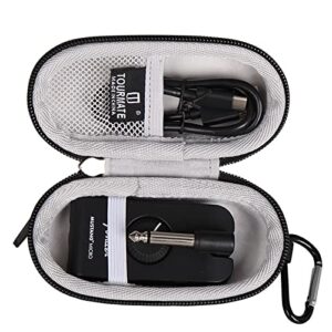 tourmate hard case compatible with fender mustang micro headphone amp and charging cable