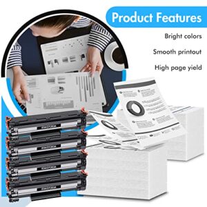 83A CF283A Toner Cartridge 4-Pack Compatible Replacement for HP 83A CF283A 83X CF283X Toner Cartridge for HP Laserjet Pro MFP M125nw M201dw M225dw M255dn M201n M125a M127fw M127fn Printer Toner Black