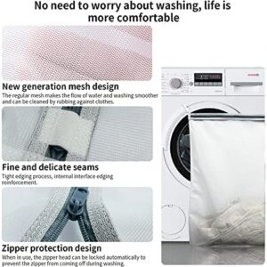 PROMEED Reusable Mesh Laundry Bag for Delicates, Large Size Wash Bag for Mulberry Silk Pillowcase Fitted Sheet Flat Sheet,1Pc Washing Machine Wash Bags for Shirt,Blouse,Underwear,Baby Clothes(20"x24")