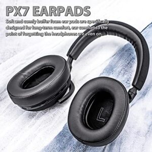 PX7 Ear Pads - TRANSTEK Replacement Ear Cushion Foam Compatible with Bowers & Wilkins Px7 Headphone I Not Compatible with PX7 S2 and PX8 (Protein Leather)
