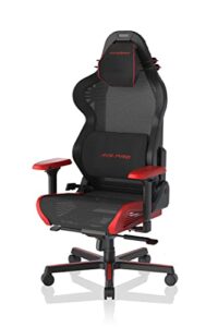dxracer air gaming chair, ultra-breathable mesh, 4d armrests, memory foam headrest, magnetic lumbar support, modular design, standard, black and red (pro)