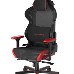 DXRacer Air Gaming Chair, Ultra-Breathable Mesh, 4D Armrests, Memory Foam Headrest, Magnetic Lumbar Support, Modular Design, Standard, Black and Red (Pro)