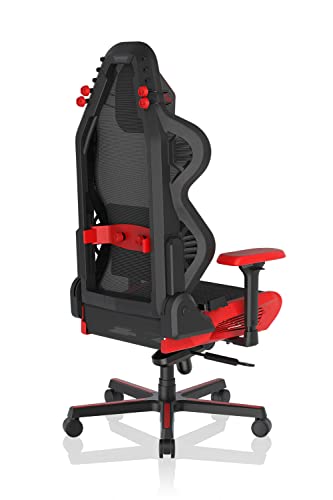 DXRacer Air Gaming Chair, Ultra-Breathable Mesh, 4D Armrests, Memory Foam Headrest, Magnetic Lumbar Support, Modular Design, Standard, Black and Red (Pro)