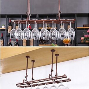 Wine Racks Metal Wine Rack, Glassware Rack, Hanging Wine Rack, Hanging Goblet Rack, Creative Wine Glass Rack (Size : L80*25CM)