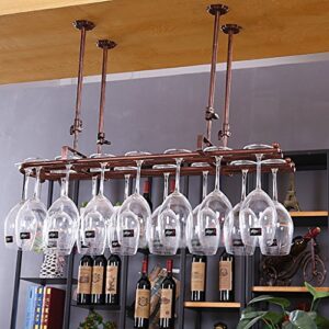 wine racks metal wine rack, glassware rack, hanging wine rack, hanging goblet rack, creative wine glass rack (size : l80*25cm)