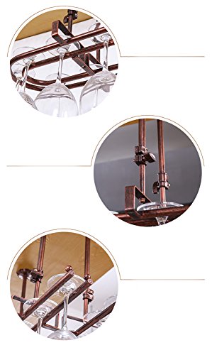 Wine Racks Metal Wine Rack, Glassware Rack, Hanging Wine Rack, Hanging Goblet Rack, Creative Wine Glass Rack (Size : L80*25CM)