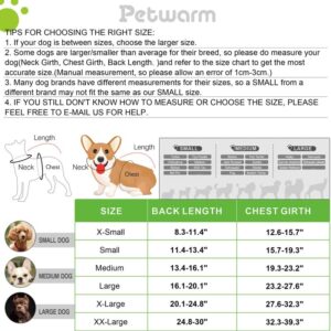 PetWarm Dog Surgical Recovery Suit – Post-Spay & Neuter, Weaning, Prevents Licking After Surgery Onesie for Male & Female – Pet Recovery Suit for Dogs – Professional Pet Recovery Shirt, XX-Large