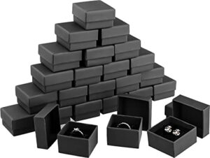 outgeek 24pcs jewelry gift boxes, small gift boxes with foam insert earring protector case jewelry kraft packing boxes for ring collectibles necklace bracelet wedding (24pcs gift boxes)