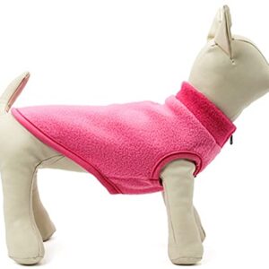 Dog Sweaters for Small Medium Dogs Lightweight Stretchy Fleece Vest Pullover Dog Coat Pet Dog Clothes Coats Pet Winter Clothes Puppy Sweaters for Dogs Pink XS