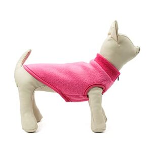 Dog Sweaters for Small Medium Dogs Lightweight Stretchy Fleece Vest Pullover Dog Coat Pet Dog Clothes Coats Pet Winter Clothes Puppy Sweaters for Dogs Pink XS