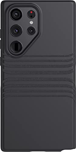 Tech21 Evo Tactile for Samsung Galaxy S23 Ultra - Black Military Grade Case with 16ft Drop Protection