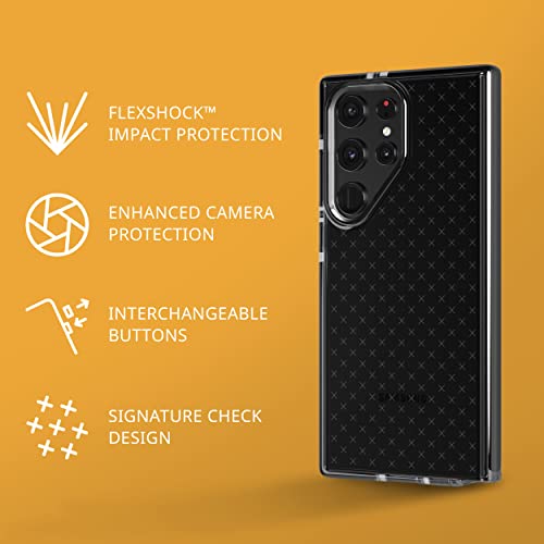 tech21 Evo Check for Samsung Galaxy S23 Ultra - Smokey Black 16ft Drop Protecion Shockproof Shock-Resistant and Scratch-Resistant Phone Case