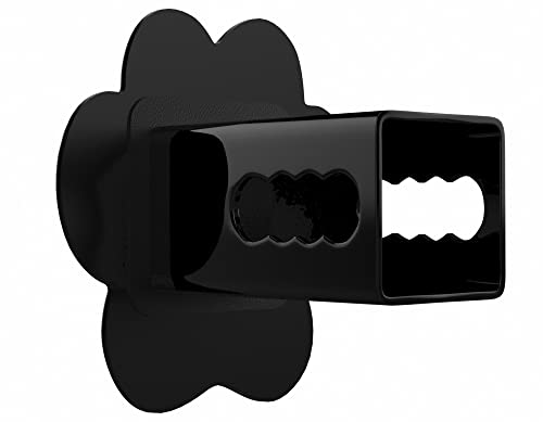 Dog Paw Foot Metal Hitch Cover with Anti-Rattle Pin Bolt (Fits 2" Receiver, Black)
