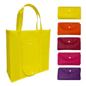 reusable grocery bags heavy duty – shopping bags for groceries – durable and foldable tote bag – modern cute colors – cloth bags with handles ideal for shopping, everyday use x-large