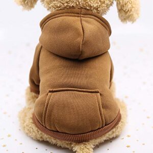 Puppy Sweaters with Legs Hoodied Sweatshirts Clothing with Pocket Pet Clothes Dog Plaid Sweater Vest Coat