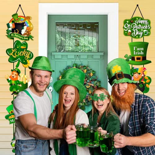 St Patricks Day Door Banner Front Door, St Patricks Day Banner Leprechaun Cutout, St Patricks Day Welcome Sign Banner, St Patricks Day Office Decorations tineit