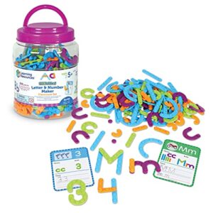learning resources skill builders! letter & number maker classroom set, 200 pieces, age 5+, teacher supplies, learning numbers toys for school