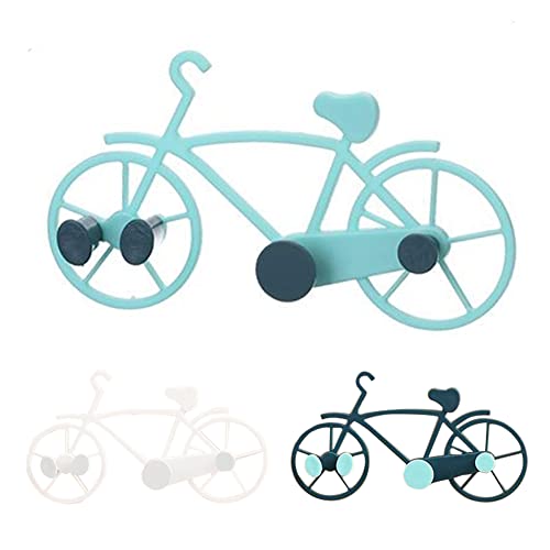 JruiZhp Coat Rack Coat Hooks,Household Free Punching Wall Hanging Coat Rack Creative 3Pcs Bicycle Three- Dimensional Decorative Hook Bedroom Living Room