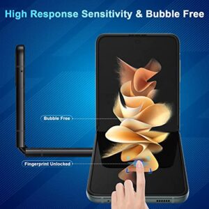 [1Set 5PCS] Galaxy Z Flip 3 Screen Protector, Inside TPU Film + Full Covered Outer + Back Cover Screen Protector, High Clarity, Anti-Shatter, Bubble Free for Samsung Galaxy Z Flip 3 5G Screen Protector