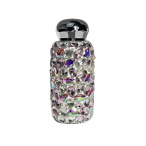 Canary Cottage Pink mini Insulated Cup - 9 oz Sparkling Rainbow Gemstone Tumbler Vacuum Insulated Stainless Steel Reusable Travel Friendly Ideal Holiday Gift