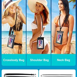 2 pcs Large Waterproof Phone Pouch Floating, Waterproof Bag Case for iPhone 15 14 13 12 11 Pro Max X XR 8 Plus Samsung Up to 7.2'', Water Proof Phone Dry Bag for Boating Swimming Kayaking Vacation