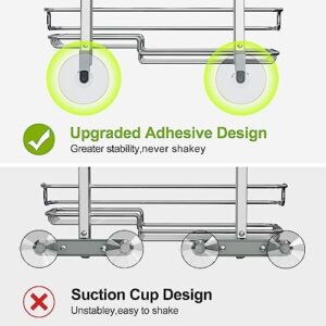 Thideewiz 4 Tier Silver Hanging Shower Caddy Over Shower Head