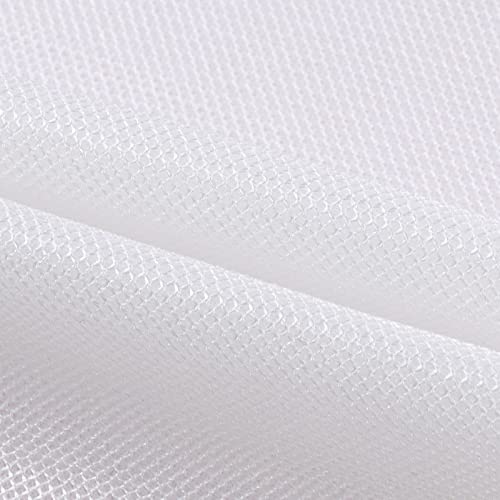 Breathable 3D Air Mesh Fabric,Light 3 Layers Sandwich Spacer Mesh Fabric, Apply to DIY Craft,Upholstery,Home Applications, Chair,Bags,Clothes,Shoes, Lining, 1yard/36"x56",Sold by The Yard (White)