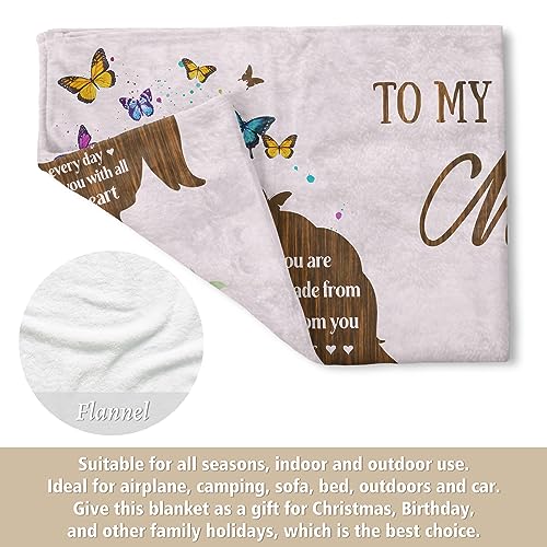 SteadStyle Gifts for Mom from Daughter, Mom Birthday Gifts Blanket, Mom Gifts for Mother's Day Christmas Thanksgiving, Fluffy Blanket for Mom (60" × 50")