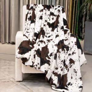 fleece blanket cow print soft throw blanket lightweight throw blanket