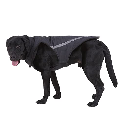 Cute Large Dog Clothing Pet Large Jacket Reflective Cotton Hook&Loop Adjustable Pet Clothes Small Dog Hoodie Sweater
