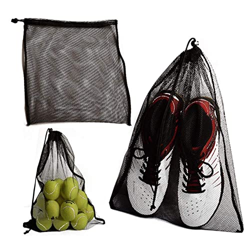 Mesh Stuff Sack Durable Nylon Mesh Drawstring Laundry Rinsing Swimming Camping Outdoor Toys Tool Bag Beach V4U9 Travel Bags