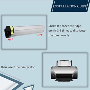 MYSEC CLT-K808S CLT-C808S CLT-M808S CLT-Y808S Toner Cartridge for Samsung, Color Toner Cartridges Compatible with MultiXpress X4300LX X4250LX X4220RX Printer High Yield 4 Pack-CMYK