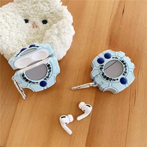 Earphone Case for AirPods pro 2(2022),3D Cute Cartoon Digimon Monster Digivice Silicone Design,Creative Soft Shell for Airpods pro 2 Headset Charging Case