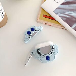 Earphone Case for AirPods pro 2(2022),3D Cute Cartoon Digimon Monster Digivice Silicone Design,Creative Soft Shell for Airpods pro 2 Headset Charging Case