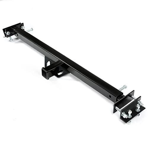 KUAFU Rear Adjustable 2 Inch Towing Receiver Trailer Hitch for RV Trailers 5th Wheel Powder Coated Steel Black