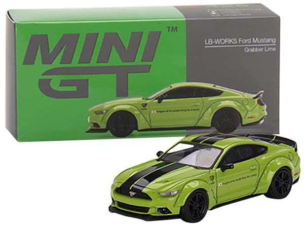 LB-Works Grabber Lime Green Imagine All The People Living Life in Peace Ltd Ed to 3000 pcs 1/64 Diecast Model Car by True Scale Miniatures MGT00426