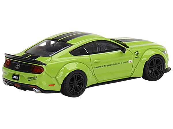 LB-Works Grabber Lime Green Imagine All The People Living Life in Peace Ltd Ed to 3000 pcs 1/64 Diecast Model Car by True Scale Miniatures MGT00426