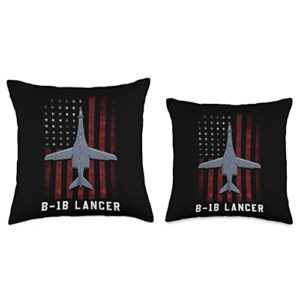 Rockwell B-1 Lancer B1 b-1 Lancer, Throw Pillow, 16x16, Multicolor
