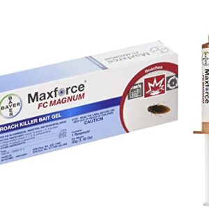 MaxForce Cockroach Gel- Magnum - Roach Killer Indoor infestation - Prevent All Cockroach Species - with Premium USA-Supply Gloves- 1 Tube×30g