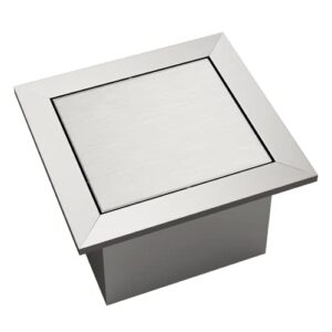 aegift trash can lid square trash chute built-in countertop trash grommet stainless steel swing lid waste chute for kitchen & bathroom