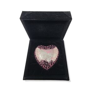 Butterfly Heart Urn - Pink Heart Keepsake Urn with Stand & Box - Small Pink Butterfly Urn for Human Ashes - Honor Your Loved One with Mini Pink Urn Heart Shaped - Perfect for Adults & Infants