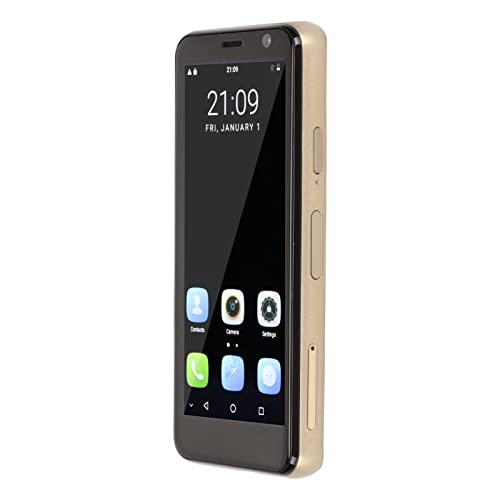 UBEF 3.5 Inch Mobile Phone Unlocked 4G Compact Mobile Phone for Students (Gold)