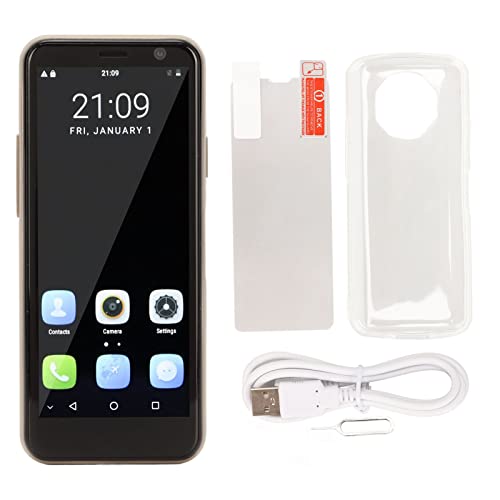 UBEF 3.5 Inch Mobile Phone Unlocked 4G Compact Mobile Phone for Students (Gold)