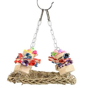 seagrass mat for birds punctureresistant seagrass swing toy healthy for parrots
