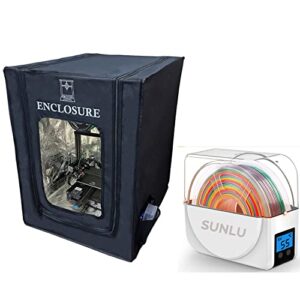 large size 3d printer enclosure for ender with sunlu s1 plus filament dryer box